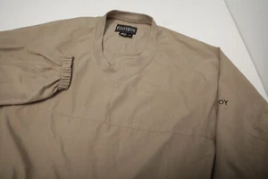 FootJoy Wind Shirt Mens Extra Large Beige Pullover V Neck Long Sleeve - Picture 1 of 9