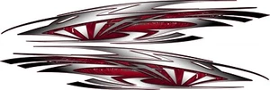 84" SET Racing Boat side wrap Car Truck Trailer Graphics Decals Stickers Wrap - Bild 1 von 1