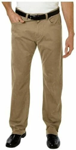 Pantalones Kirkland Signature de algodón cepillado de 5 bolsillos para hombre    Foto 1 de 1
