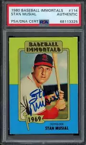 1980 Baseball Immortals PSA/DNA #114 Stan Musial PSA 0 Auth Cardinals (3325) - Picture 1 of 2