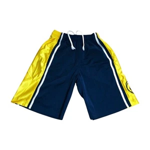 Nike Silver Tag Boys Yellow Blue Basketball Shorts Size Youth Medium 10-12 - Picture 1 of 8