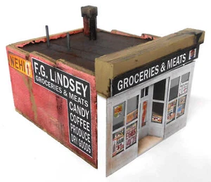 Downtown Deco 2024 N Scale Lindsey's Grocery Cast Hydrocal Building Kit - Picture 1 of 1