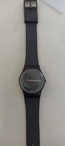 Swatch Lady Full Black Pearl Vintage 1986 - Foto 1 di 8