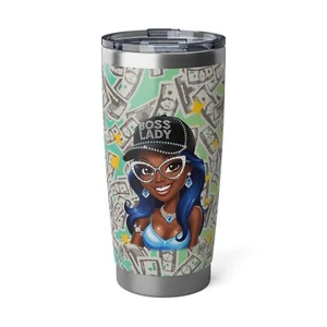 Boss Lady 20oz Tumbler, Inspirational Gift for Women, Motivational Coffee Cup, - Picture 1 of 7