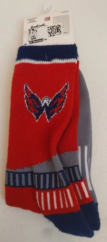 Capitols NHL Crew Socks Sz Large Red/White/Blue Cover