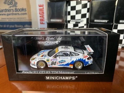 Raro Minichamps T2M Porsche 911 GT3 RS, Le Mans 24 horas 2003. Diecast en 1/43 Foto 1 de 4