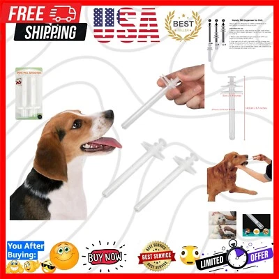 Pet Pill Shooter for Large Dogs: Convenient 2-Pack, Travel-Friendly - Imagem 1 de 4