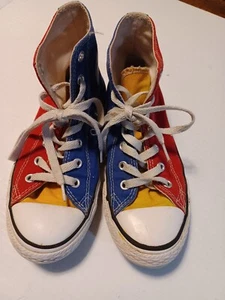 Top alto primario multicolore Converse Hitops taglia 2 giovane taglia 2 - Foto 1 di 11
