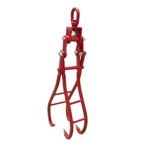 4 in - 28 in Open Log Lifting Tongs 4 Jaw Log Holders,Lumber Skidding Grabber - Picture 1 of 11