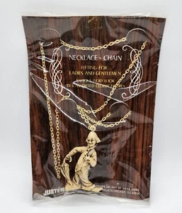 NOS Vintage Justen Clown Necklace-Chain Hong Kong Carnival Prize Antique Look - Picture 1 of 5