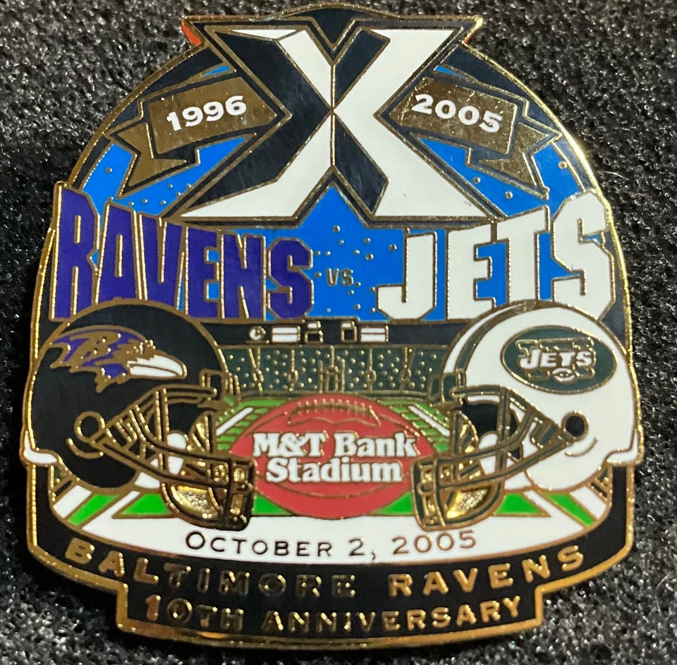 Baltimore Ravens vs New York Jets  2005 Game Day  Collector Pin M&T Bank Stadium - Image 1 of 1