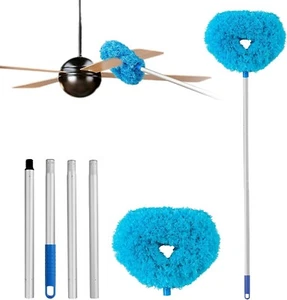 Washable Ceiling Fan Cleaner, Microfiber Duster with Telescopic Extension Rod... - Picture 1 of 7