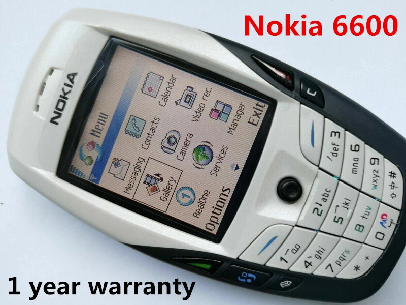 Nokia 6600 Light gray Unlocked 2G GSM Unlocking Bluetooth Classics Mobile Phone - Image 1 of 4