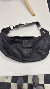 Bolso de hombro Coach hobo de cuero negro C063-10033 estilo holgado vintage - Imagen 1 de 6