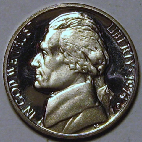 1974-S Proof Jefferson Nickel Full Steps Nice Coins Priced Right Shipped FREE Cover