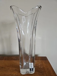 Mikasa Blossom 11 3/4" Full Lead Crystal Vase - Picture 1 of 3