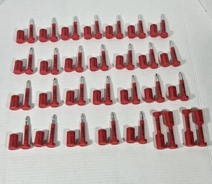 Lot Of 30 ULINE H-435 Red High Security Truck Seal Locks Numbered - Picture 1 of 3