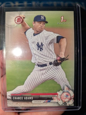 Chance Adams 2017 1st Bowman Prospects #BP31~YANKEES ! FREE SHIPPING 🔥⚾ - Image 1 of 3