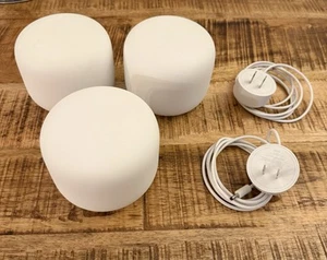 Google Nest Mesh Router A4R-H2D 3-pak pakiet - sprzedawany tak jak jest - Zdjęcie 1 z 3
