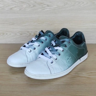 Gucci Zapatillas bajas Cuero Verde/Blanco Zapatos para Hombre Talla: EU41 US7.5 UK7 Foto 1 de 4