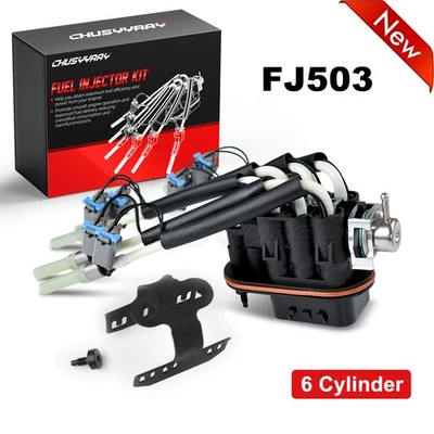 6 Spider Fuel Injectors For 1996-1997 1998Chevrolet C1500 V6 4.3L. FJ503 - Image 1 of 4