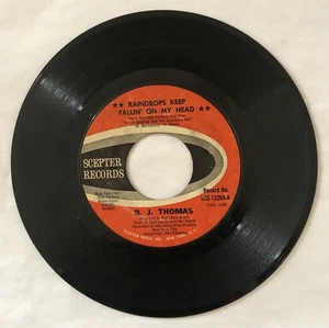 B.J. Thomas - Raindrops Keep Fallin’ On My Head / Never Had It So Good 45 RPM 7” - Picture 1 of 2