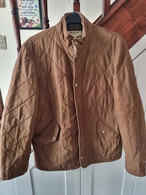 Fenland Lederjacke braun Nubuk hellbraun britischer Mantel English Made Größe XXL - Bild 1 von 4