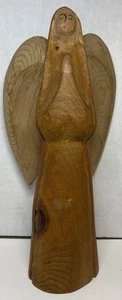 Vintage Michael Kluck Wooden Carving Of Christmas, Angel Santa Fe, New Mexico - Picture 1 of 10