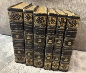 Rare Set Cathedrals of England 1862-1879 6 Vol Set Architecture Leatherbound - Picture 1 of 23