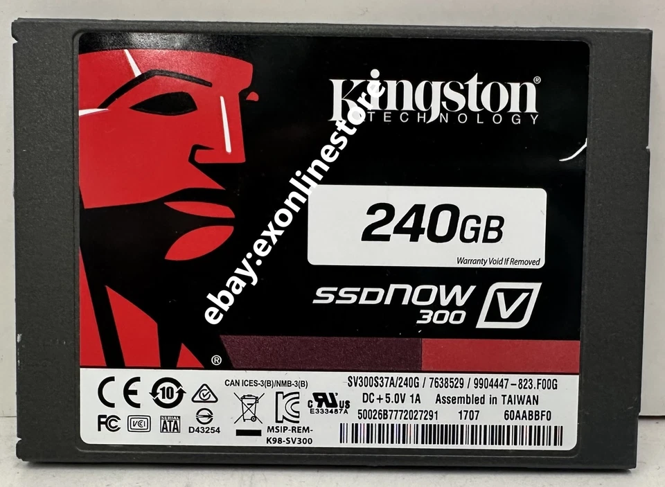 SV300S37A/240G - Kingston SSDNow 240Gb 6Gbps SATA SSD - Image 1 of 1