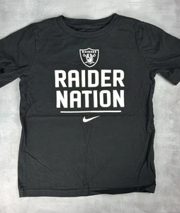 Camiseta Nike Raider Nation Negra Juvenil Raiders Talla Pequeña 0217 - Imagen 1 de 4