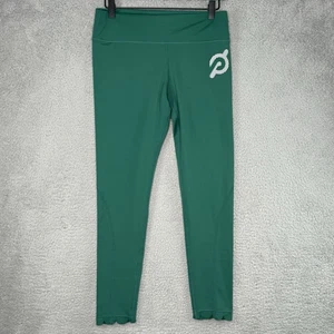 Peloton Damen Trainingsleggings grün Gr. XL knöchellang Logo hoher Bund - Bild 1 von 10
