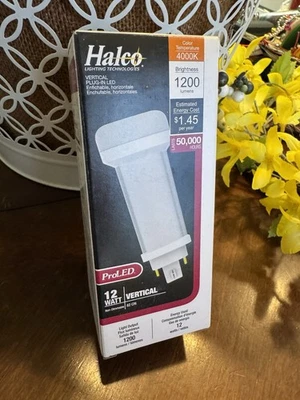 Halco 12 Watt Pro LED Vertical Lamp 82113 Cool White PL12V/840/DIR/LED2