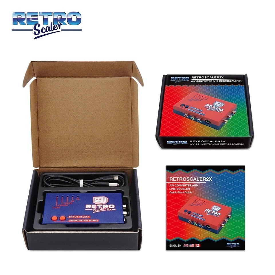 NEW RetroScaler2x AV to HDMI Up-Scaler Converter Line-Doubler Retro Consoles - Image 1 of 4