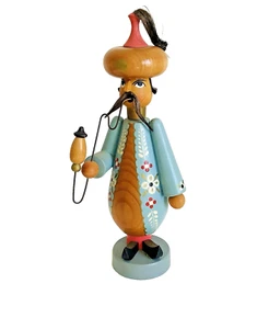 Räuchermann Deutsch Vintage Sultan Pascha Türkisch Blau 23 cm Hoch - Bild 1 von 7
