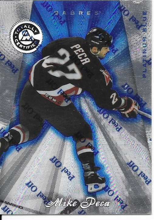 1997-98 Pinnacle Totally Certified MIKE PECA Platinum Blue card #99 - Image 1 of 1