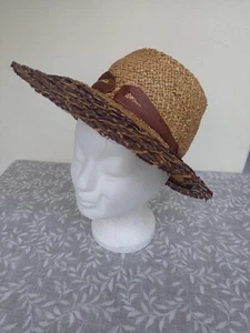 cappello estivo paglia originale anni 40 40 antico vintage - Foto 1 di 8