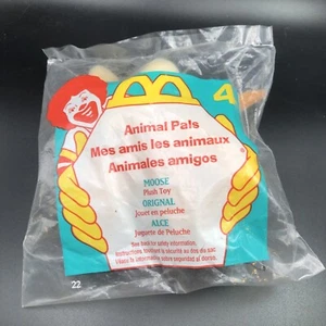 Juguete McDonalds Happy Meal 1997 Animal Pals Peluche - Alce #4 Sellado de Fábrica Nuevo - Imagen 1 de 3