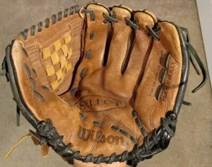 Wilson A2445 Select Leather 11" Baseball Glove Mitt. RHT. Brown. Dual Hinge Web  - Picture 1 of 7