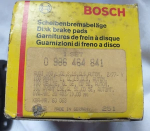 AUDI 100 C1 COUPE BREMSBELÄGE SATZ VORN 13.8107-5481.2 BREMSE BOSCH NEU ORIGINAL - Bild 1 von 2