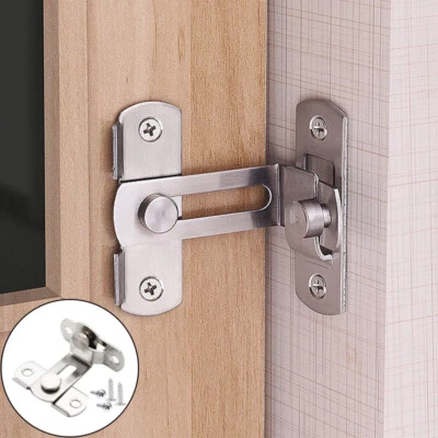 90 Degree Door Latch Sliding Screen Door Latch Barn Door Lock Hasp Latch - Image 1 of 4
