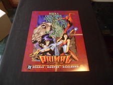 1994 DC Comics PRIMAL FORCE "Folded Promo Poster" NEW/UNUSED 17" X 22"