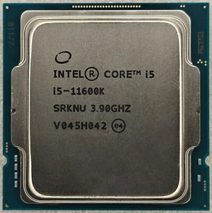 Intel Core i5 Gen 11 I5-11600K 3.90 GHz Rocket Lake SRKNU FCLGA1200 CPU Used - Picture 1 of 2