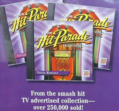 HIT Parade Velvet Voices 3CDS NEW 36 Original Artist,Time Life Music Box set  - Image 1 of 4