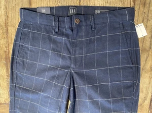 Gap Mens Flanel Pants 30x30 Navy NWT - Picture 1 of 7