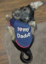 Dog Sweater Shirt I LOVE MY DADDY Size Medium New without tags