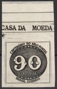 RHM:BR C-182 Mi:BR 635 1943 Brazil 90 Cts. CENTENÁRIOS DO SELO BRASILEIRO - Picture 1 of 2