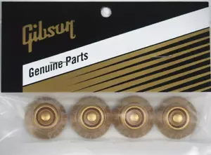 Juego de perillas de sombrero dorado "REAL" GIBSON® Les Paul EE. UU. Genuino Nuevo - Imagen 1 de 4