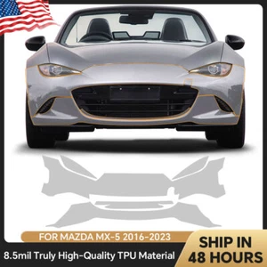 For Mazda MX-5 MX5 2016-2023 Front Bumper PPF Precut Kit Paint Protection Film - Picture 1 of 20