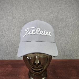 Titleist Tour Performance Golf Hat Adjustable Cap Grey White Pro v1 FJ - Picture 1 of 11